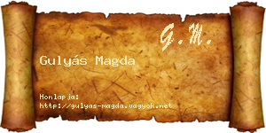 Gulyás Magda névjegykártya