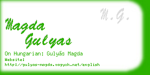 magda gulyas business card